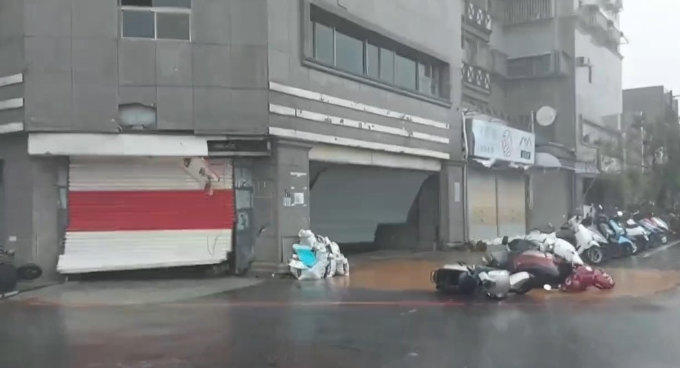 Rollin doors and high speed doors damaged in typhoon